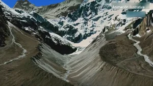 SIETE MINUTOS DE AVALANCHA DE HIELO: RESCATE DE EMERGENCIA ENTRE CHINA Y NEPAL